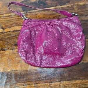 Hobo International Fuchsia Shoulder Bag Medium‎ with Adjustable Strap